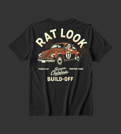 Camiseta Garagem do Chambinho - Rat Look - Preta